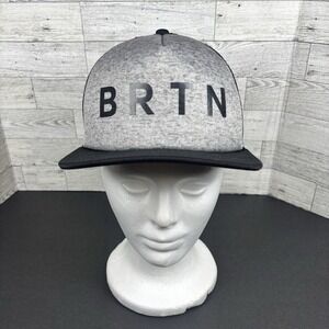Burton I-80 True Black/Gray Trucker Hat Men Mesh Back Snapback Closure Snowboard